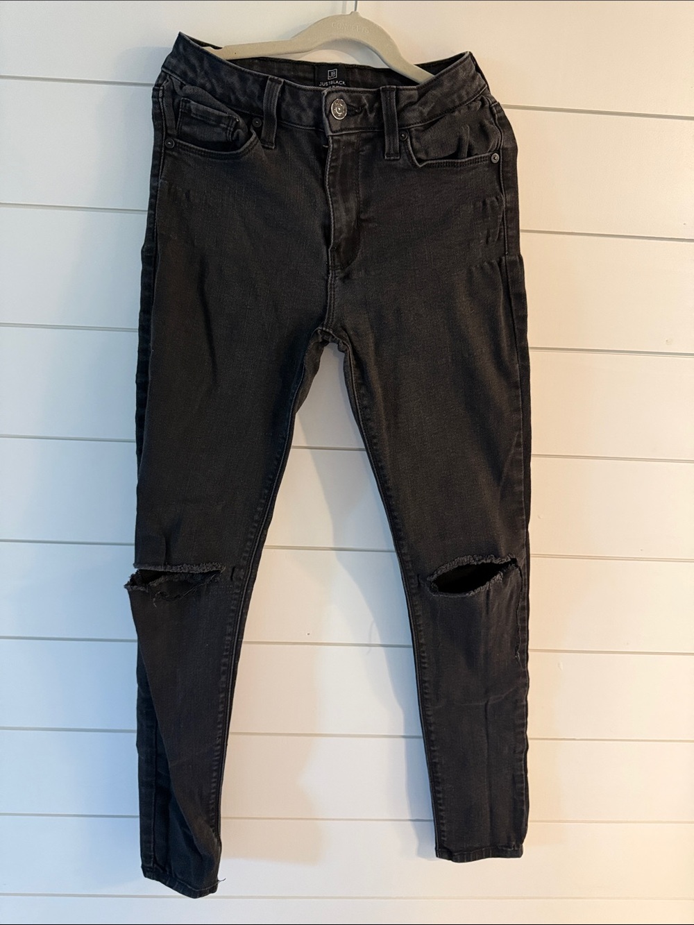 Just Black Black Denim Jeans Size 26